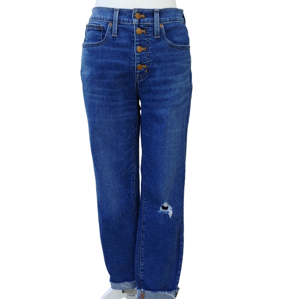 J. Crew 9" Mid-Rise Button Fly Skinny Jeans Women's size 29